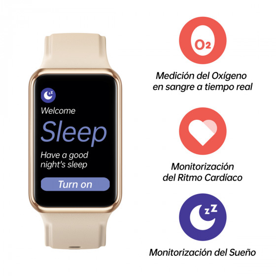 Reloj inteligente OPPO Watch Free, monitoriza el sueño y los ronquidos.