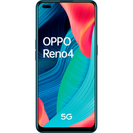 Oppo reno 4 5g, frontal, Galactic Blue
