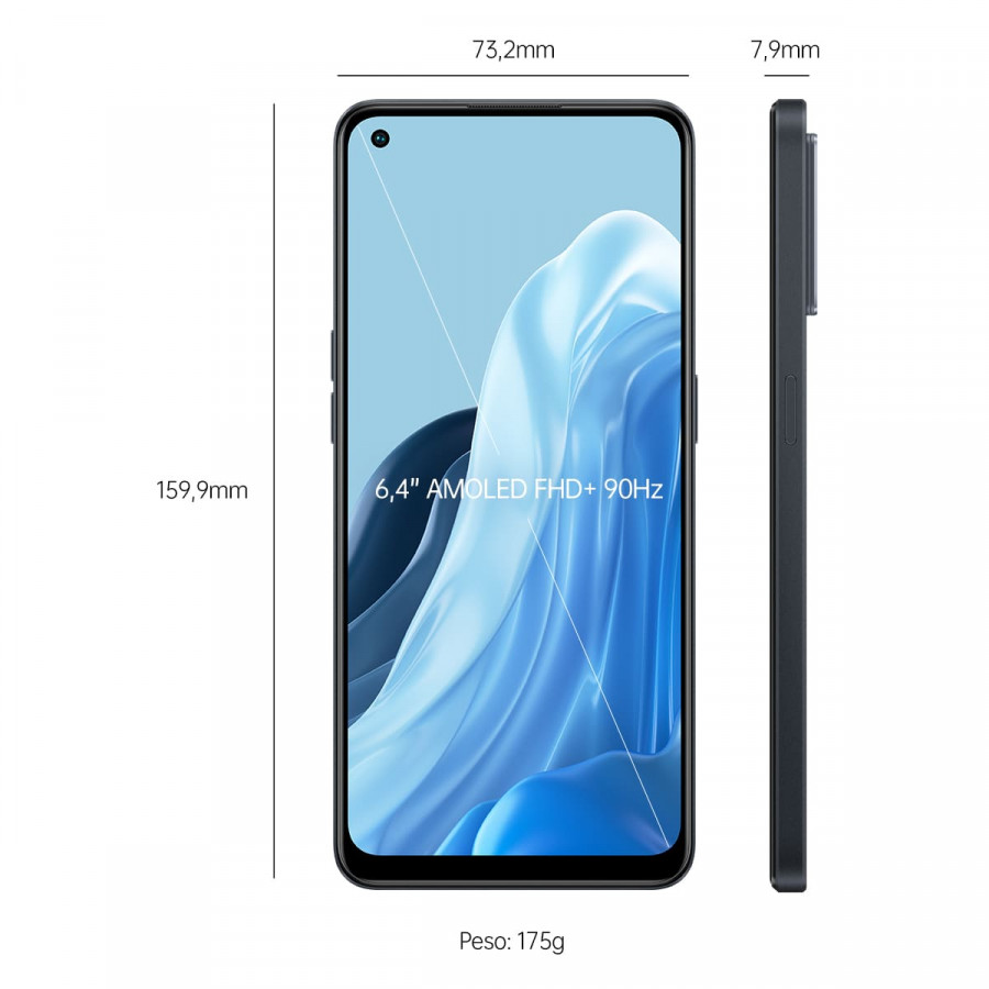 Movil OPPO de pantalla con gran resolucion, mucho brillo y muy resistente.