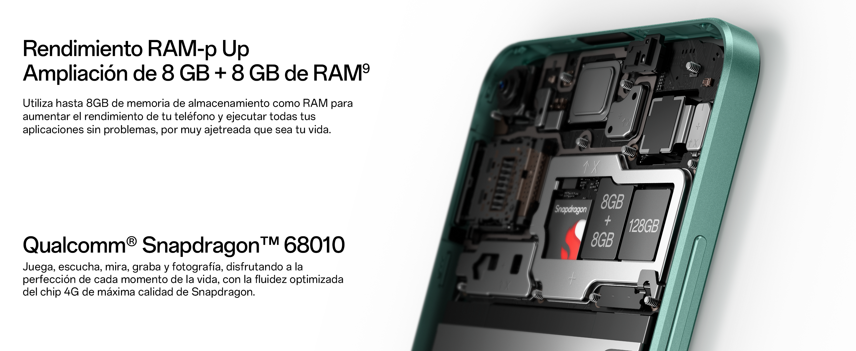 Móvil Oppo A78 4G 128GB + 8 GB RAM - Negro