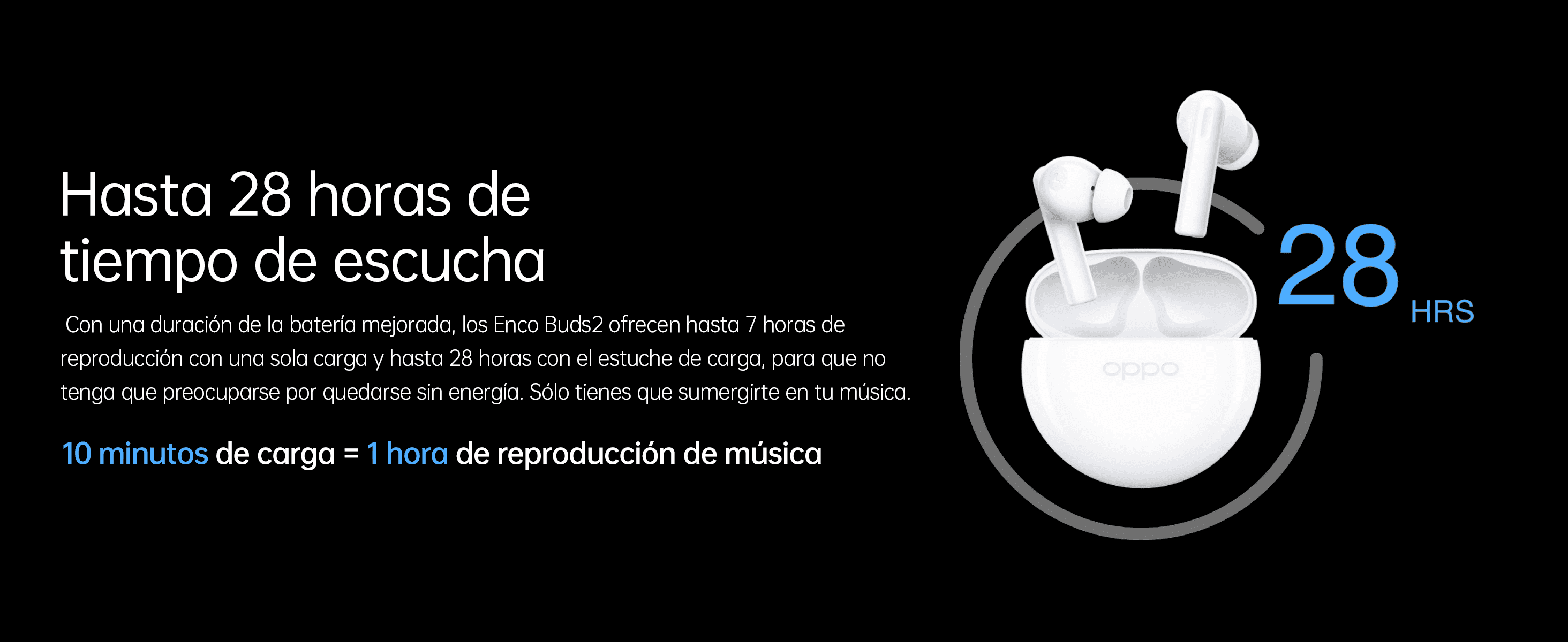 ▷ Chollo Auriculares OPPO Enco Buds 2 por sólo 14,87€ (70% de descuento)